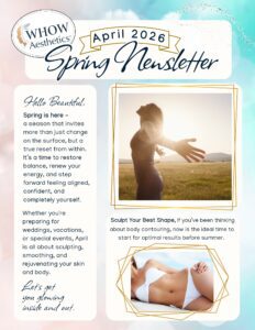 Spring newsletter with fitness and wellness themes.